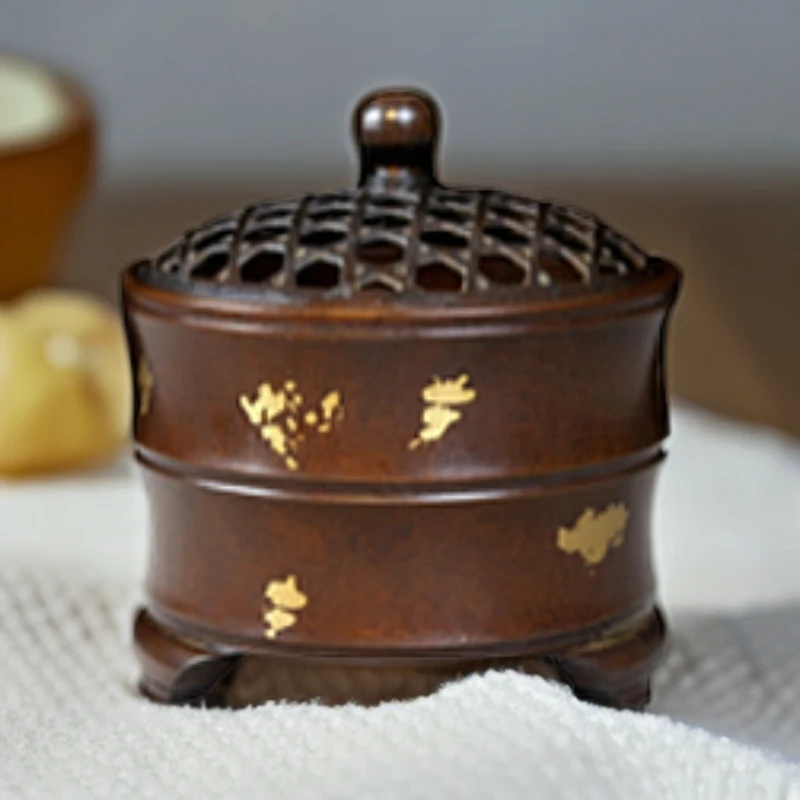 【五福香】【佳香】竹节熏炉 点金