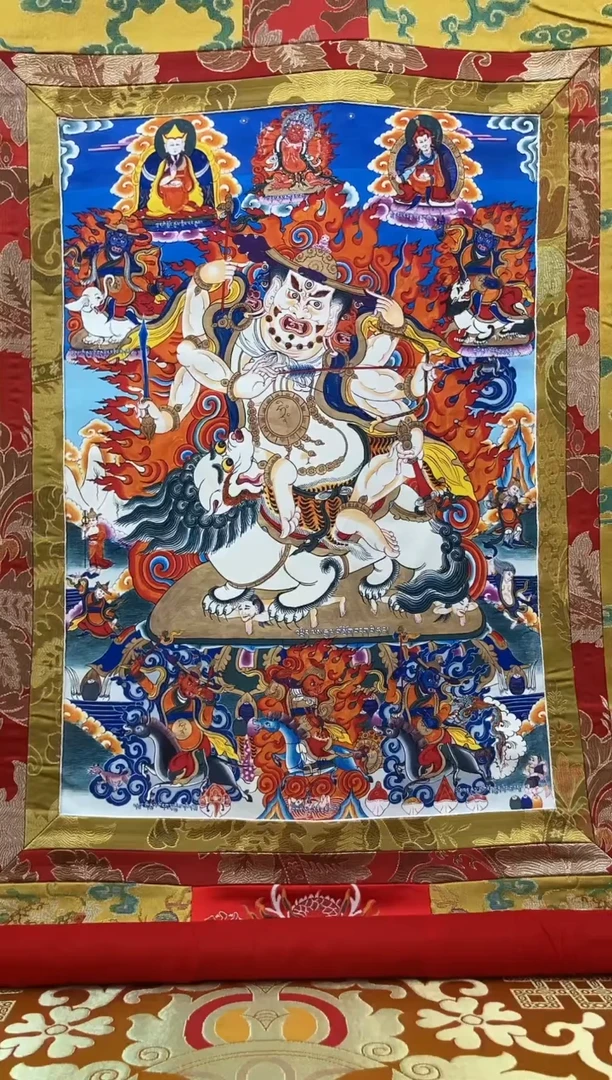 卷轴画1.3金色龙布 乃琼 