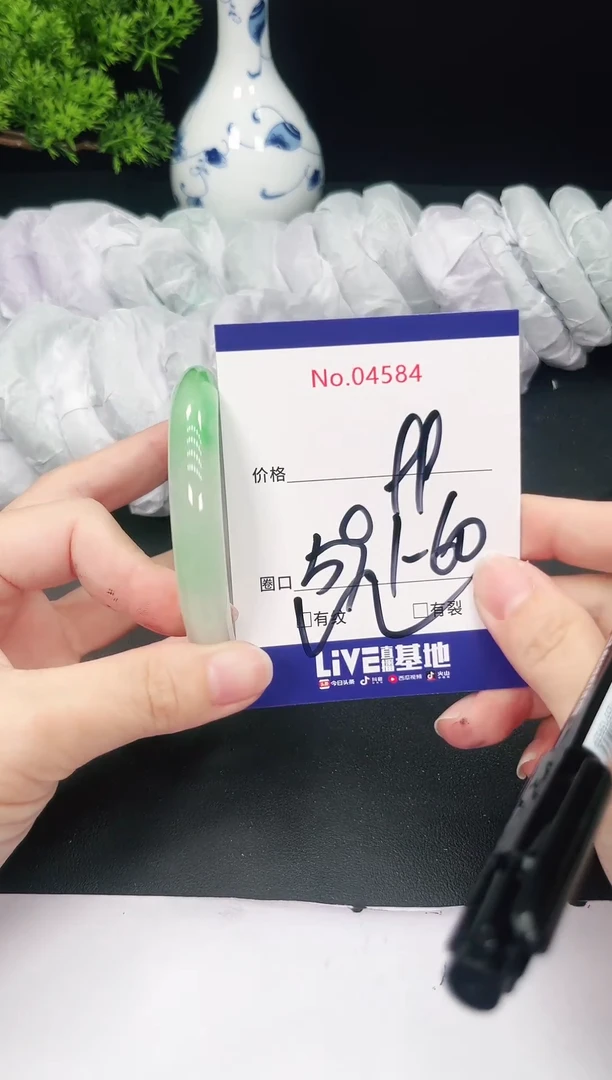 未镶嵌手镯翡翠4584