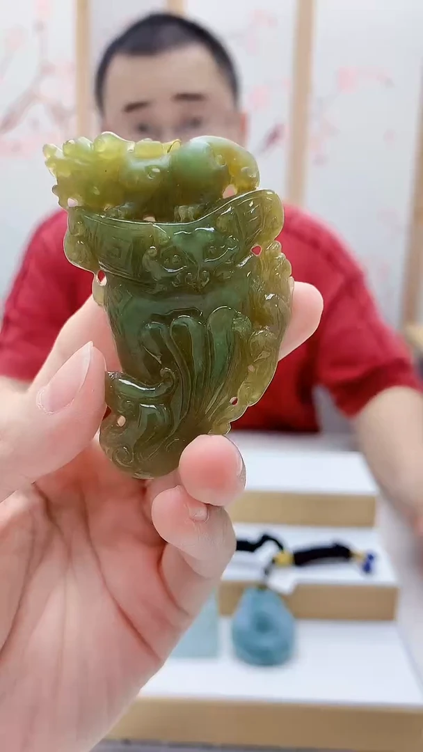 未镶嵌定制翡翠5167lr-毛货挂件98