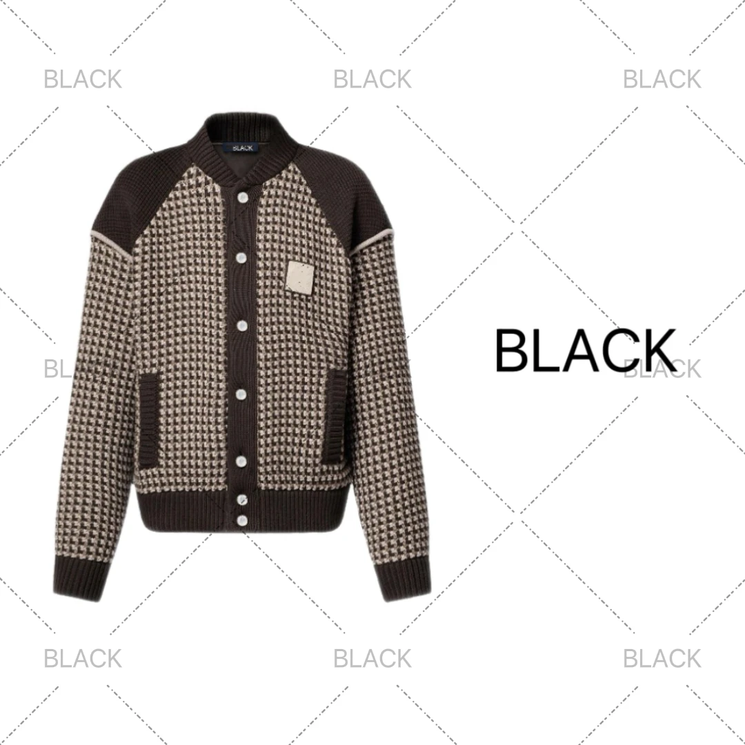 BLACK 专属格子针织衫