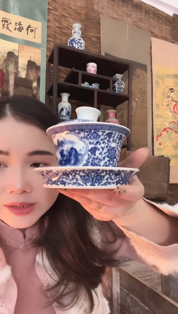 陶景德镇陶瓷摆件J373