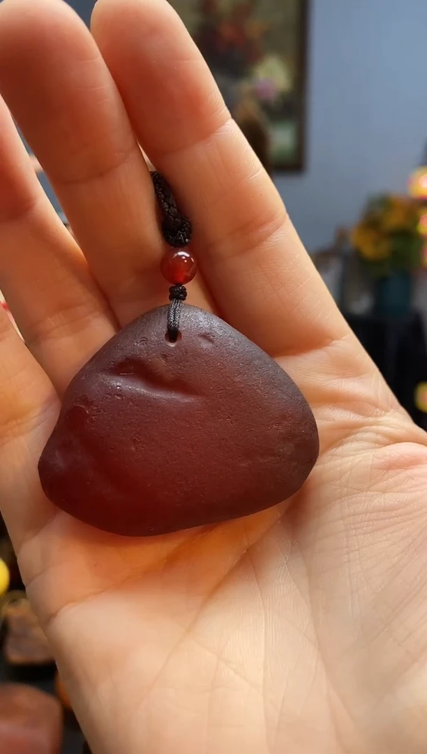 琥珀颈饰未镶嵌挂件