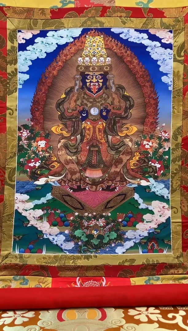 卷轴画1.3金色龙布 扎基  54