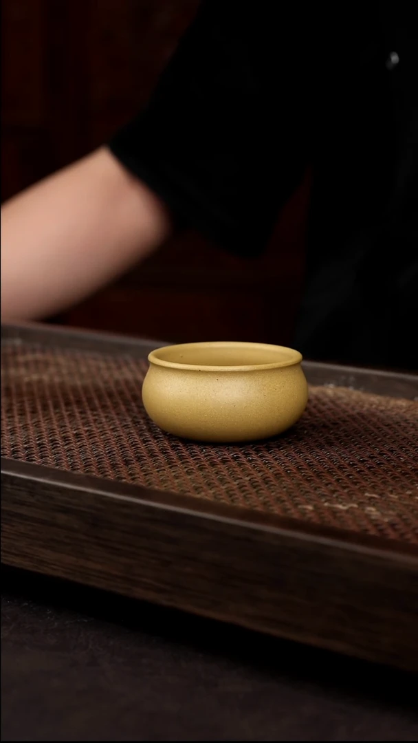 茶壶紫砂黄金段普洱杯