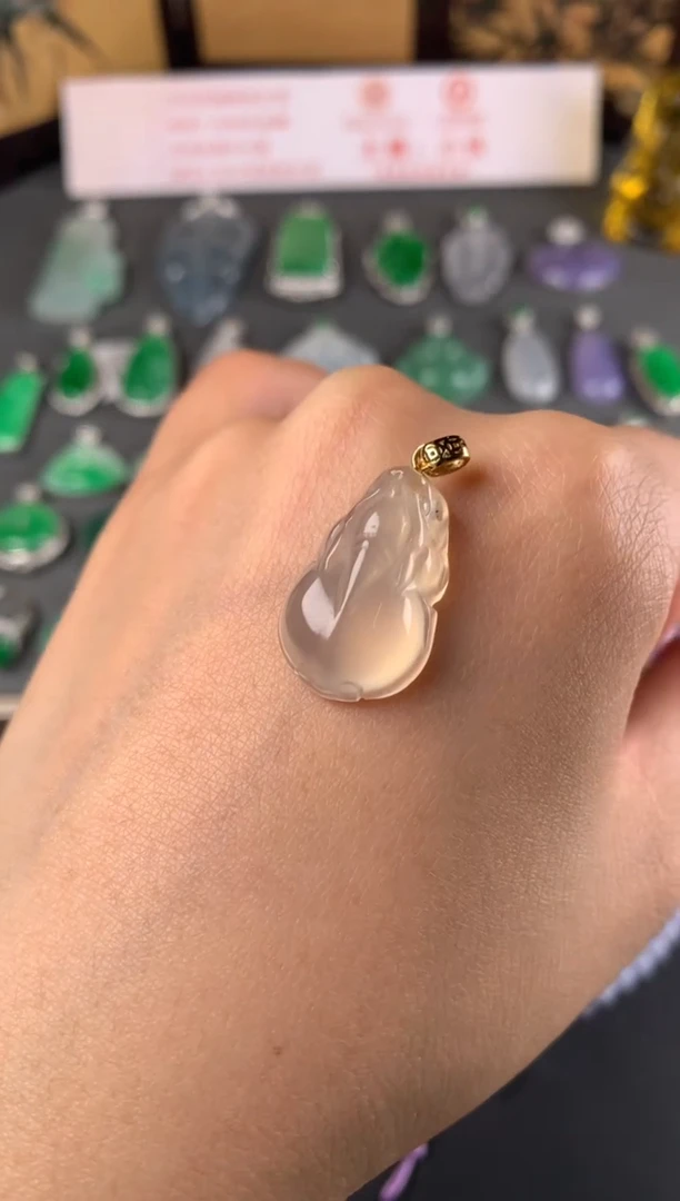 银S925镶嵌吊坠(不含链)玛瑙/玉髓吊坠