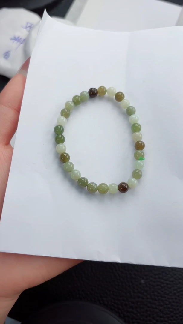 手串未镶嵌和田玉333嗨购微色差T1多宝6