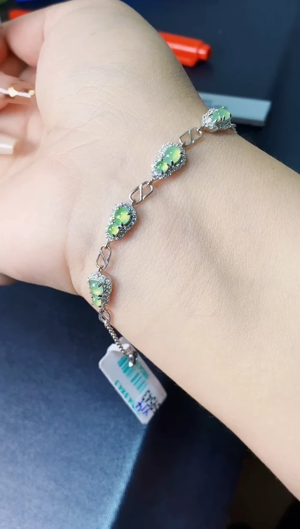 银S925镶嵌戒指翡翠0041