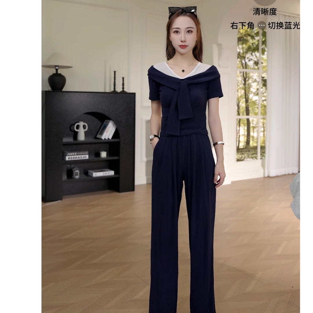 思思小个子女装【新款高级感减龄时尚显瘦气质拼接两件套】#25F232