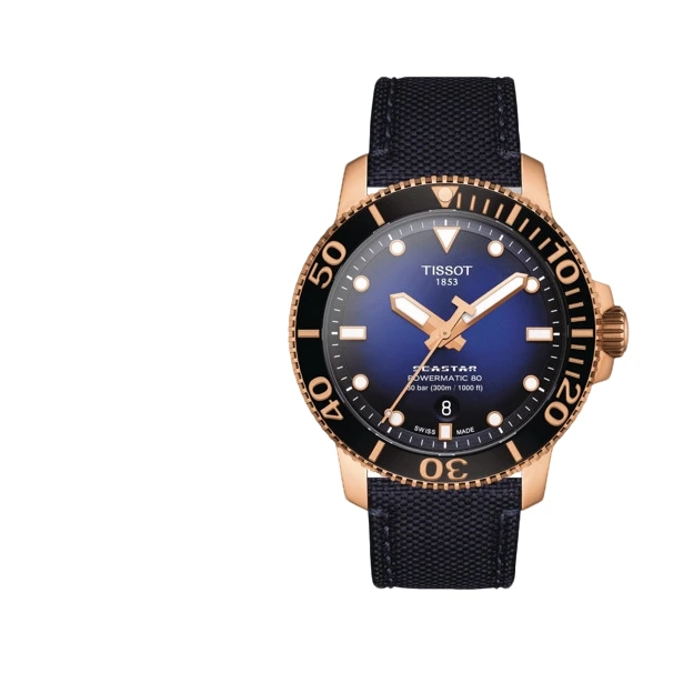 未使用 Tissot/天梭 海星帆布潜水机械男表经典T120407370410