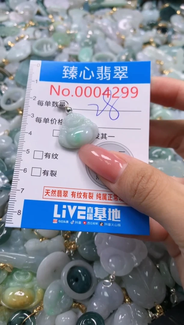 翡翠未镶嵌颈饰4299