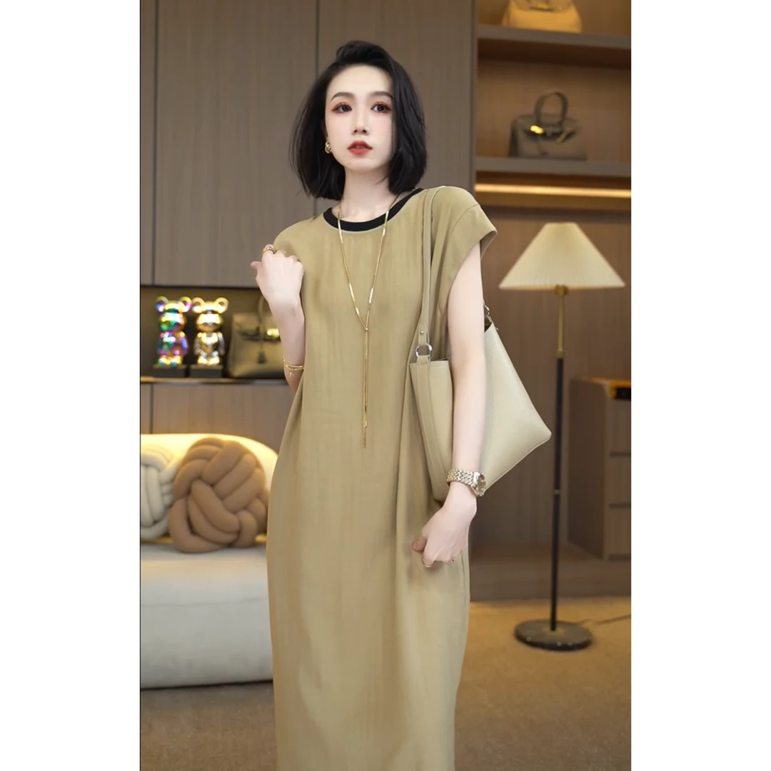 欧颍昇百搭女装时尚显瘦气质衣服夏季新款洋气休闲装连衣裙子7245