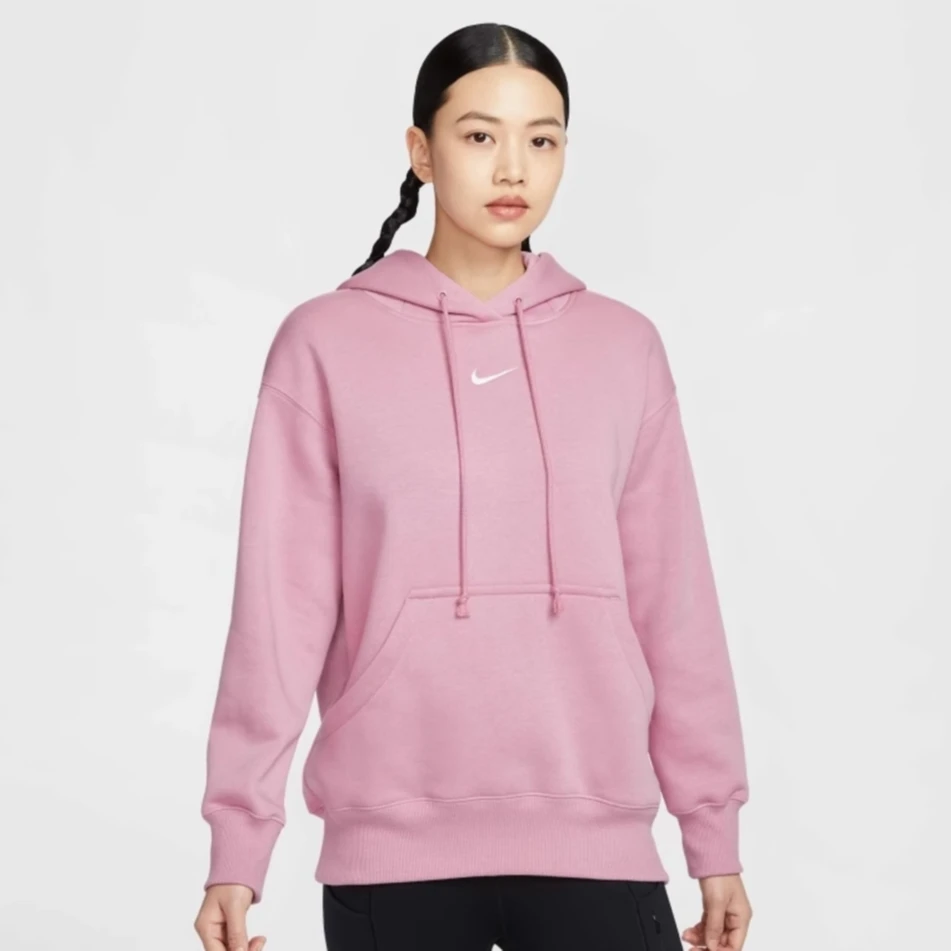 NIKE耐克女子NSW PHNX FLC OS PO HOODIE加绒连帽卫衣DQ5861-699