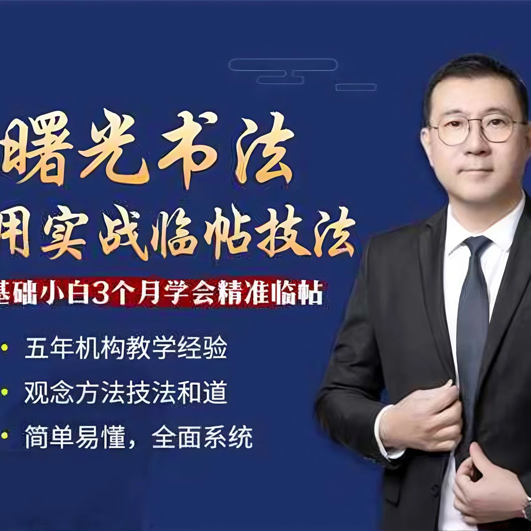 时老师 通用实战临帖技法字法全套视频课