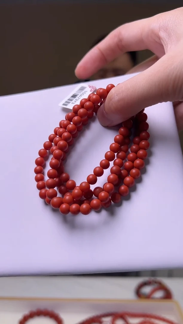 未镶嵌5mm南红玛瑙橙*阿东寨圆珠多圈