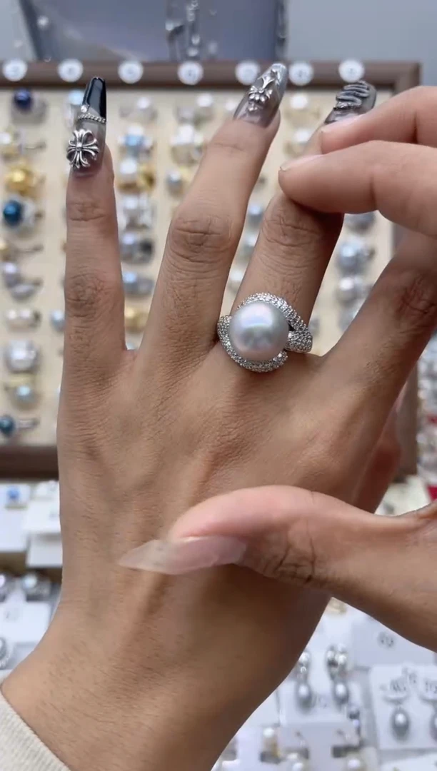 【闪购商品】淡水珍珠戒指合金0.0