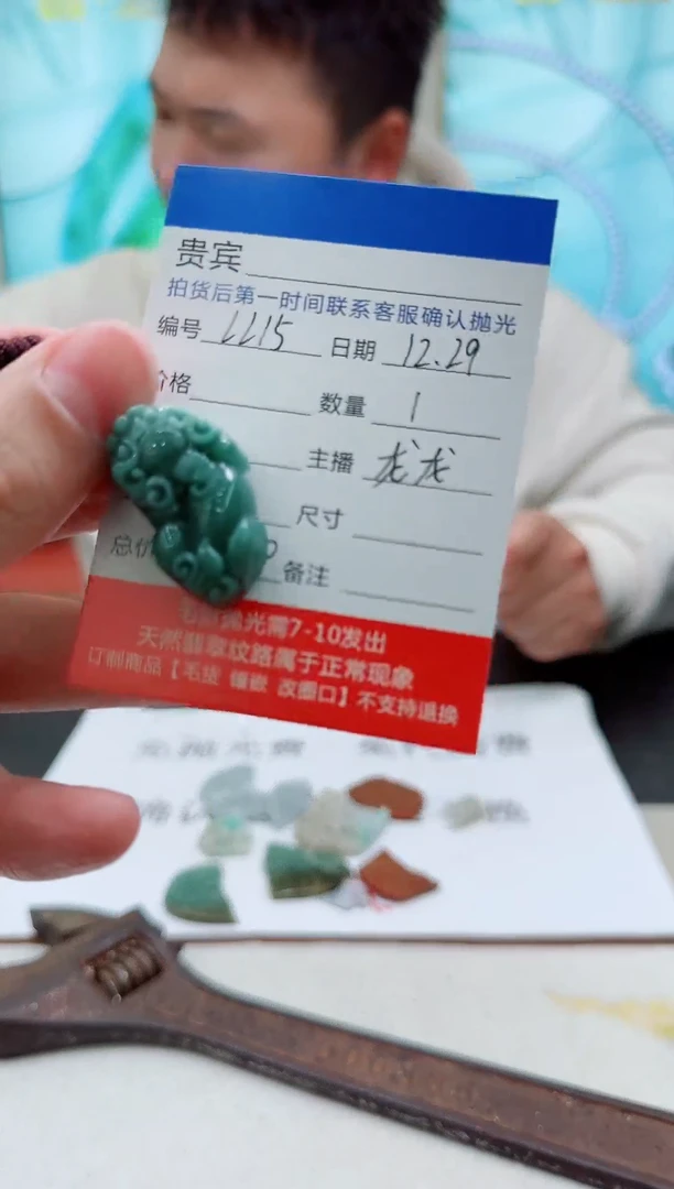 颈饰未镶嵌翡翠LL15翡翠吊坠-多样性发其一