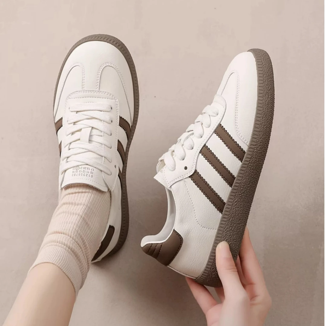 【经典德训鞋百搭】真皮小白鞋软底德训鞋女2025新款运动休闲鞋8880