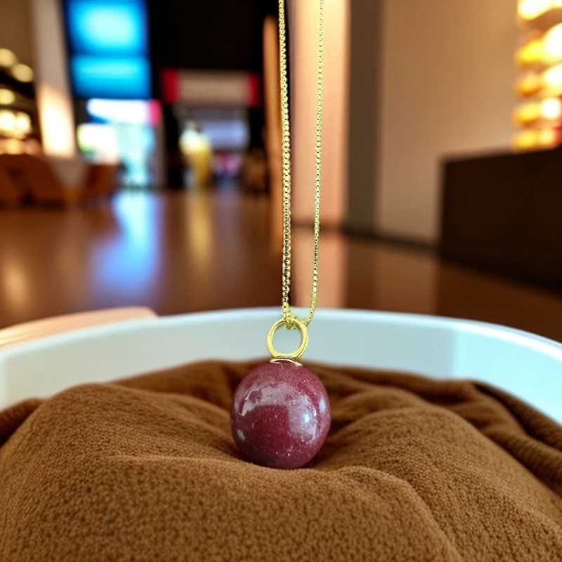 含辰砂工艺品高含量精品紫金砂朱砂吊坠（送s925银链子一条）