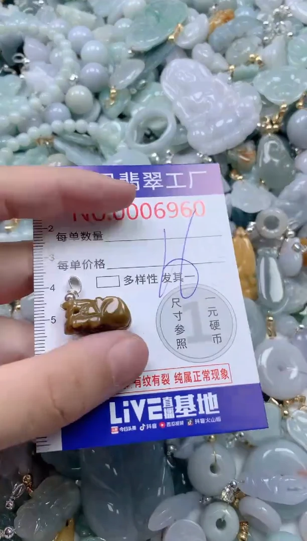 翡翠未镶嵌颈饰6960