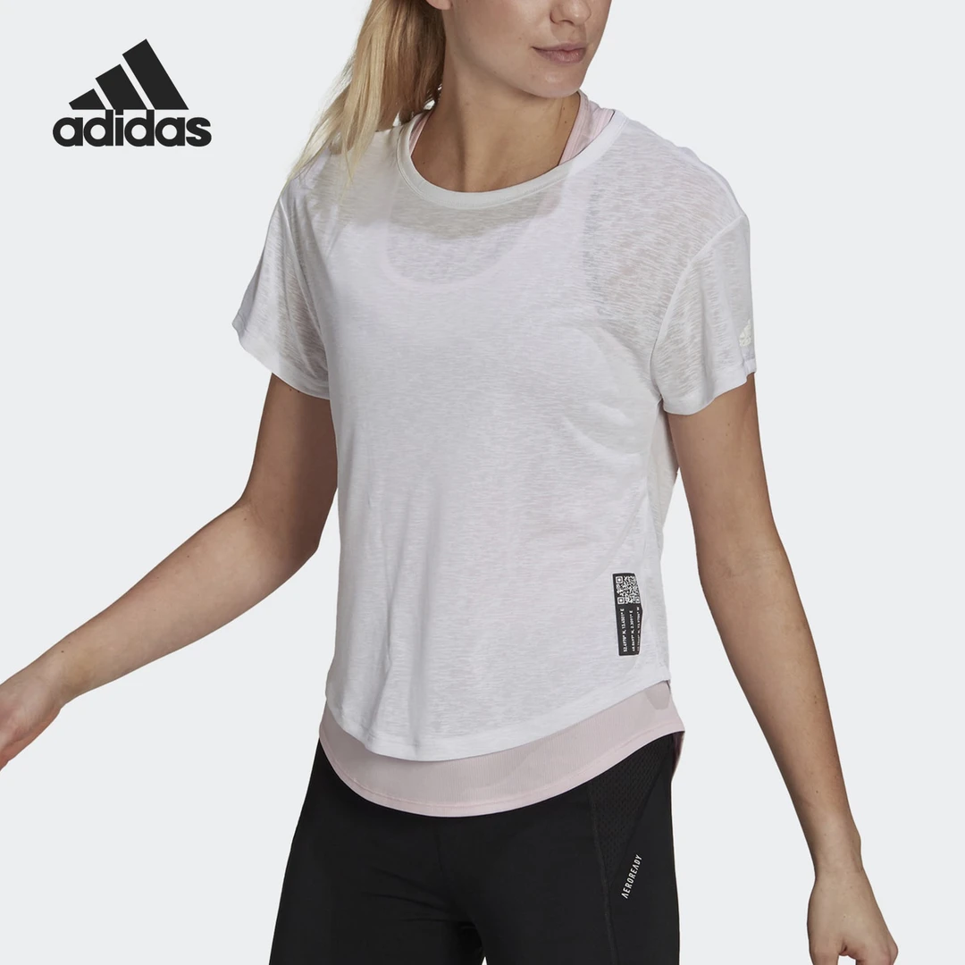 Adidas/阿迪达斯正品 夏季女子款透气休闲时尚运动T恤 H32566