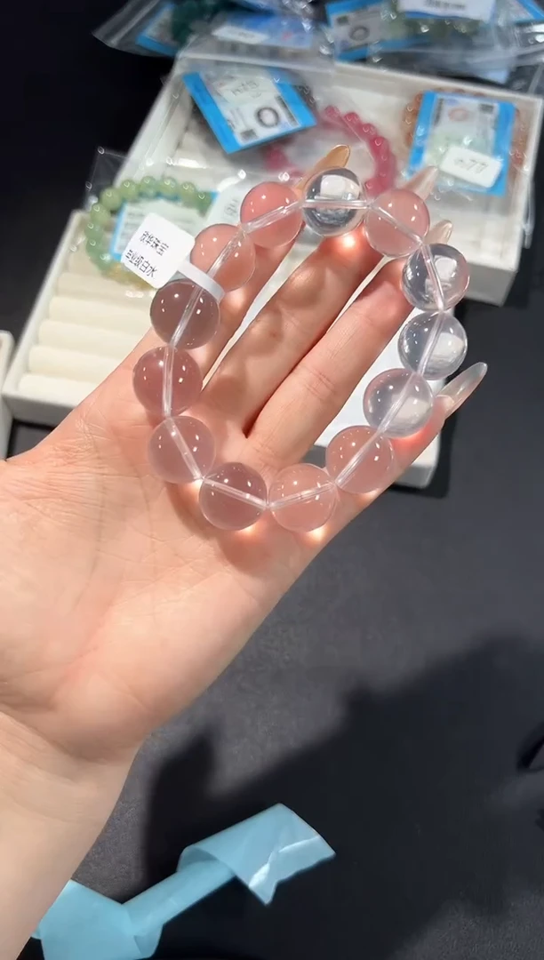 未镶嵌手链水晶91n多样性发其一【1条】默认微瑕17mm