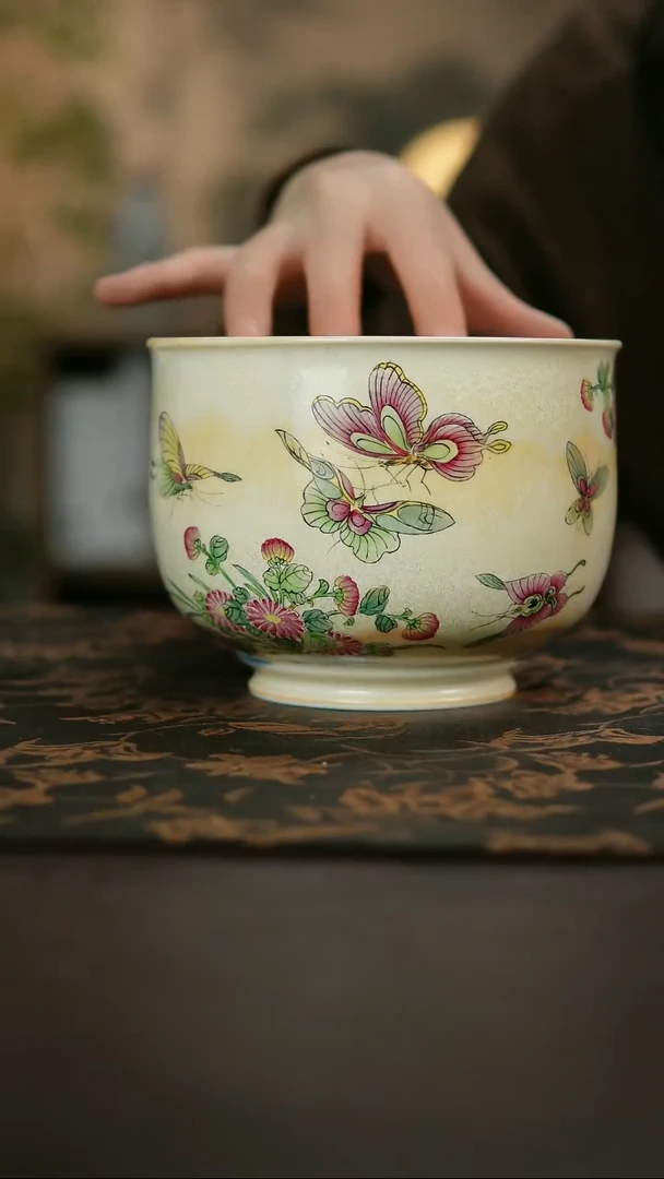 景德镇陶瓷杯碗柴烧多人