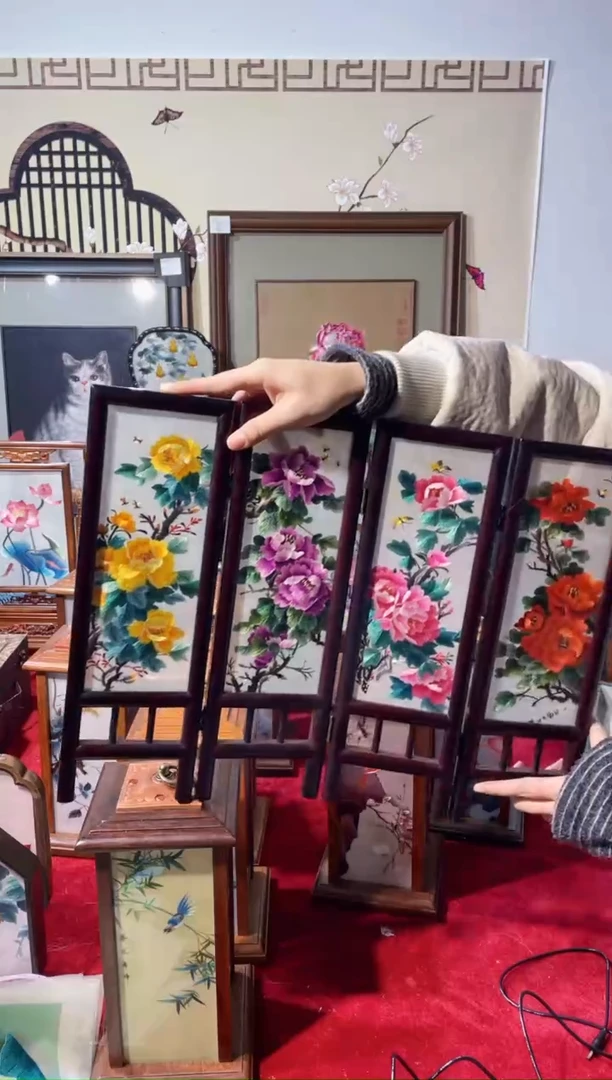 织绣精品苏绣手工刺绣，成品摆件17