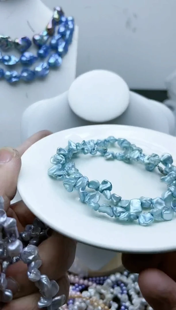 【闪购商品】淡水珍珠颈饰钛钢1