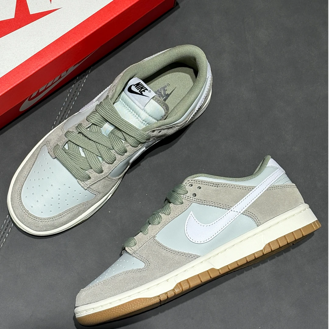 NIKE耐克 DUNK LOW RETRO SE男款白绿色复古运动休闲板鞋官方正品