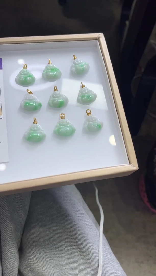 颈饰银S925镶嵌翡翠J196 /多样性发一件/配绳子（小）