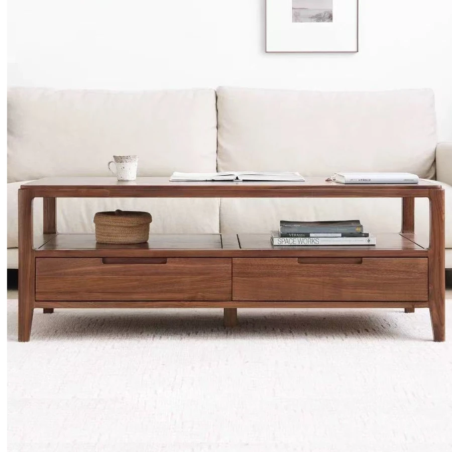 【孙氏家居】北美黑胡桃木实木茶几客厅家用简约轻奢极简新中式