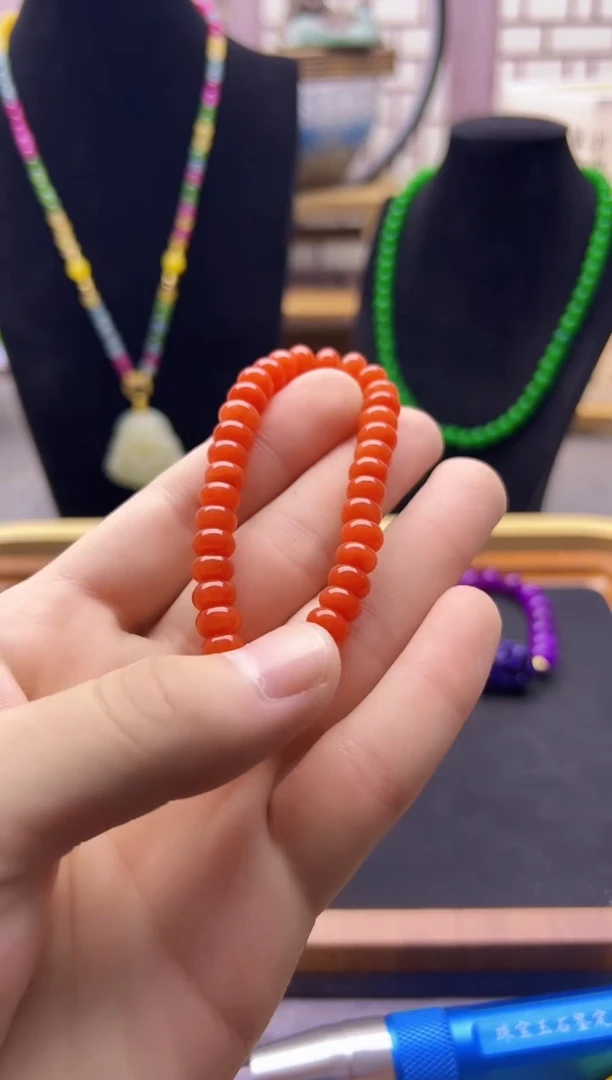 【闪购商品】南红玛瑙耳饰未镶嵌S233