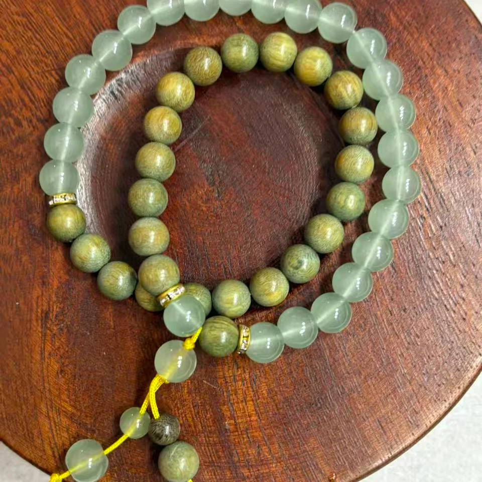 MTYC 043 绿檀宫廷风设计款手串（无礼盒）