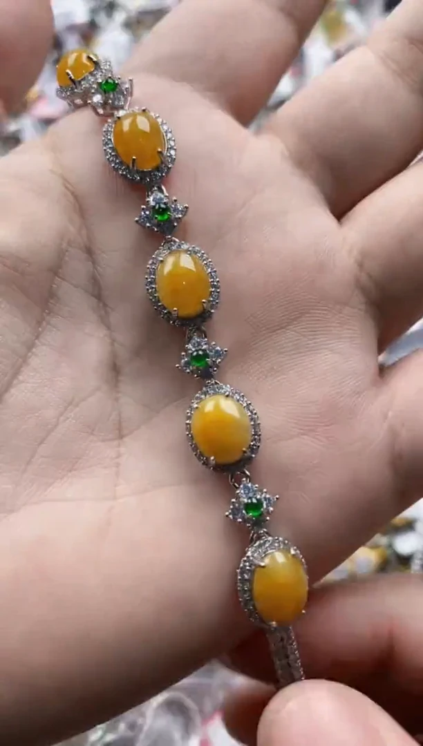 翡翠戒指银S925镶嵌2222---10