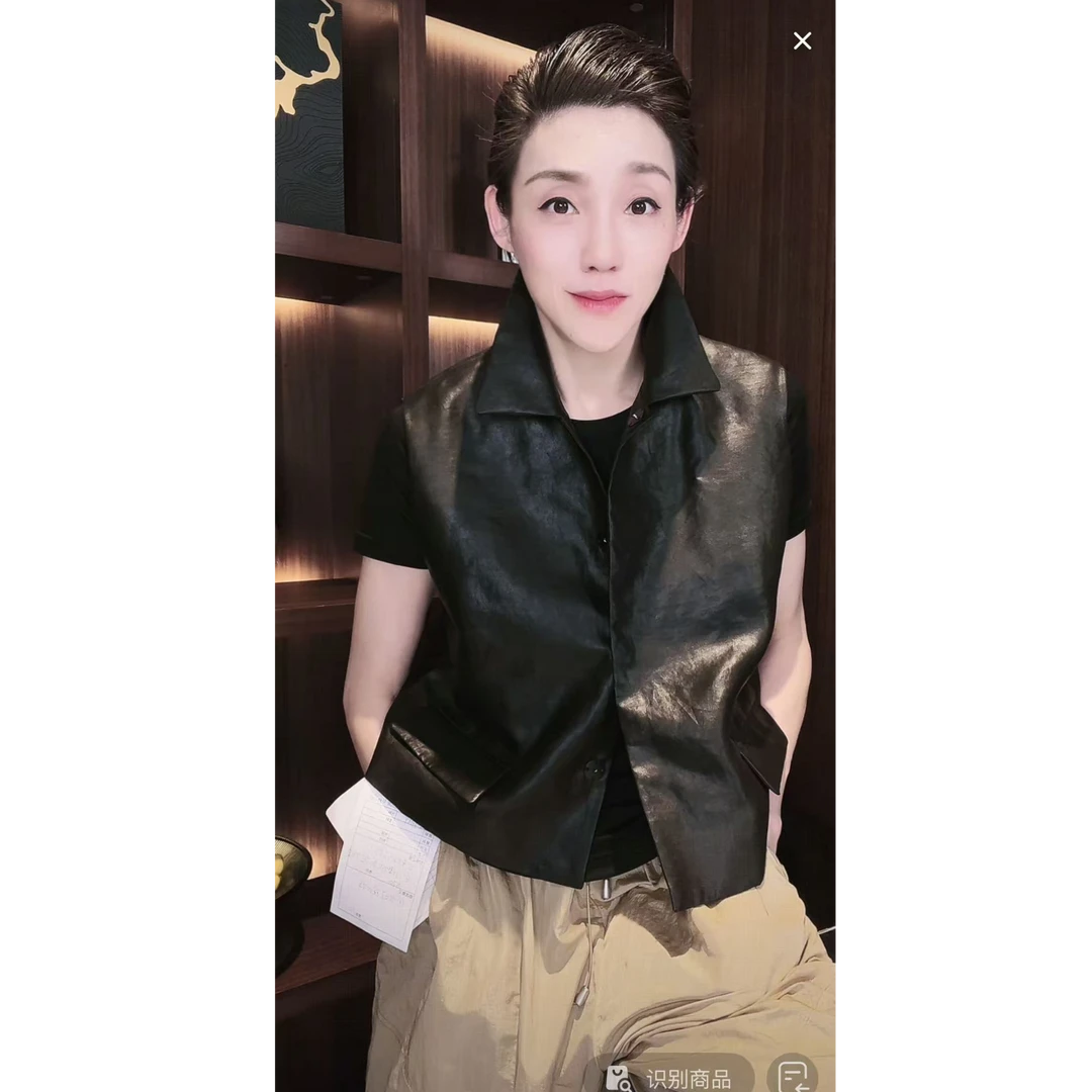 35姆米 5年老料 香云纱 马甲 MJ0064