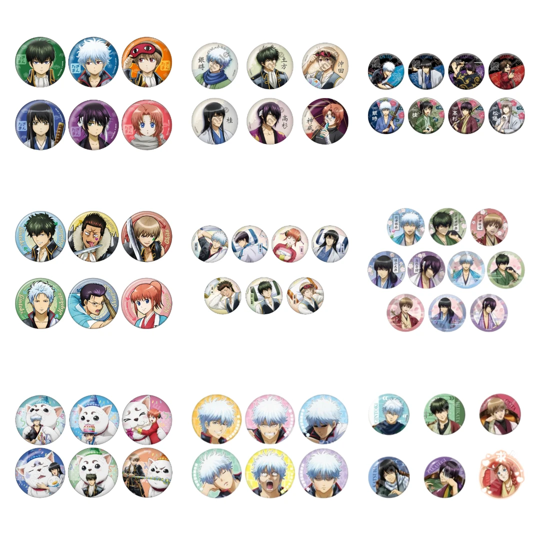 【日谷】银魂谷子合集 吧唧徽章盲抽 JF幼年立牌 JF原画贴纸