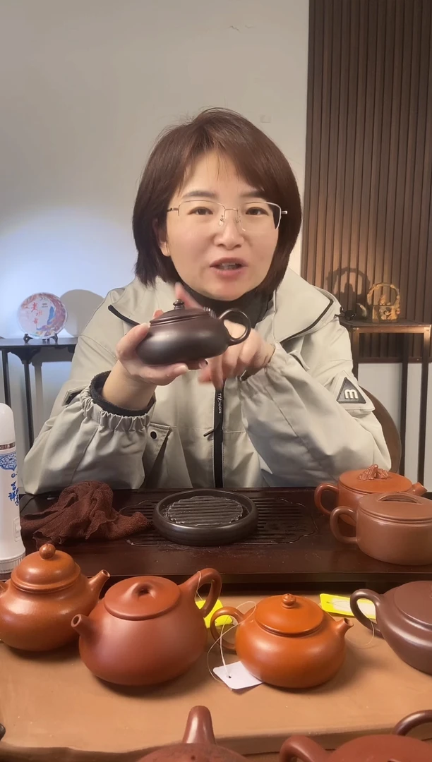 【闪购商品】紫砂茶壶古红泥光器寒江