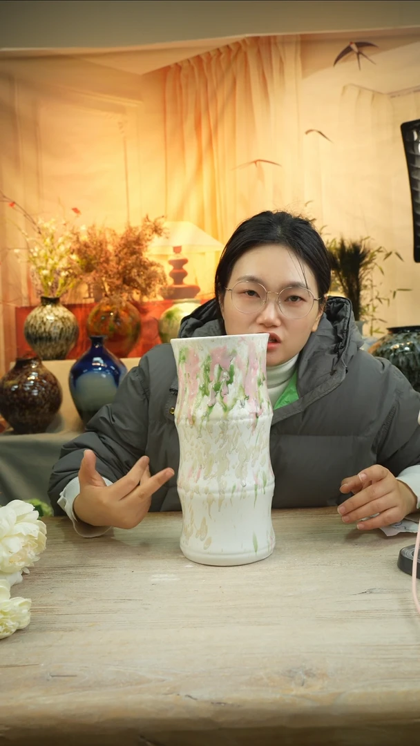 高28口13高温陶瓷花瓶花器