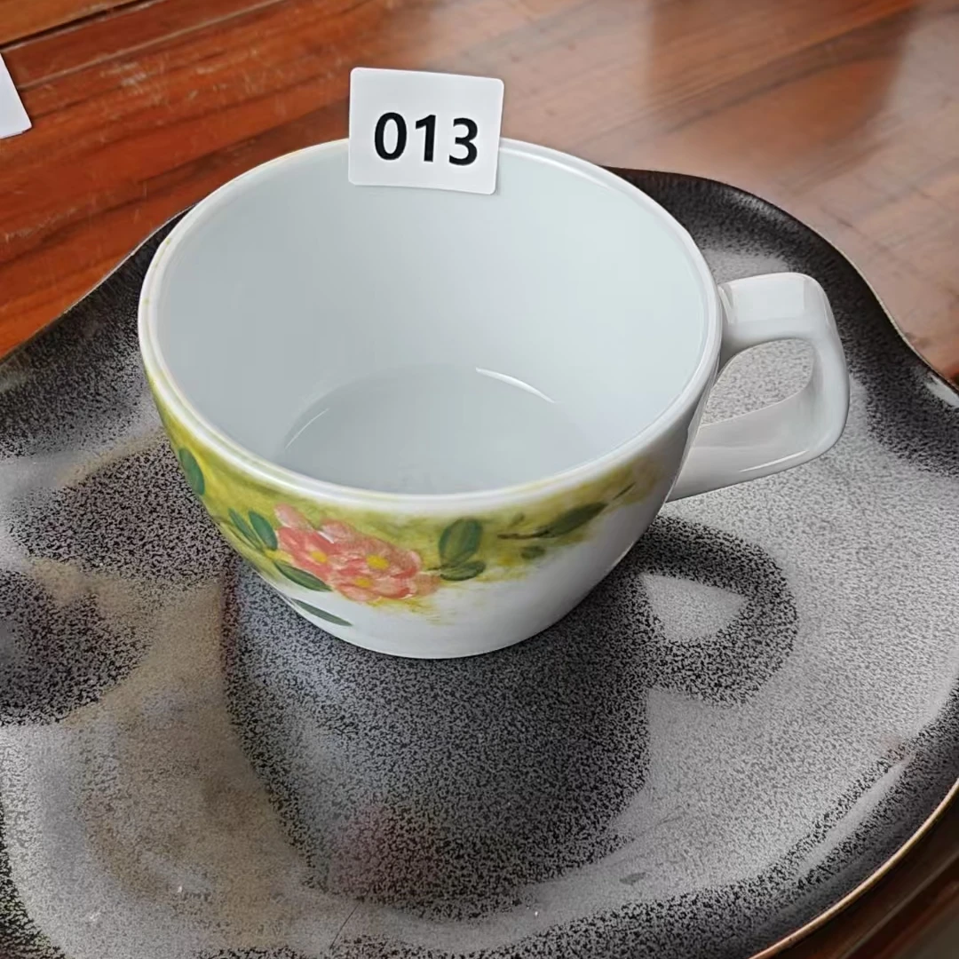 景德镇手绘釉中彩（食品级）大杯子013水杯陶瓷杯家用