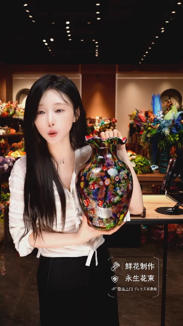 琉璃手工艺品手工花器花束空运包邮送货上门-以图片为准