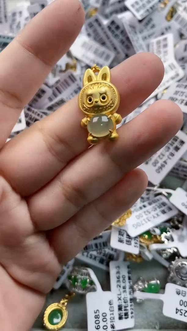 翡翠戒指银S925镶嵌随机两个盲盒发货介意勿拍