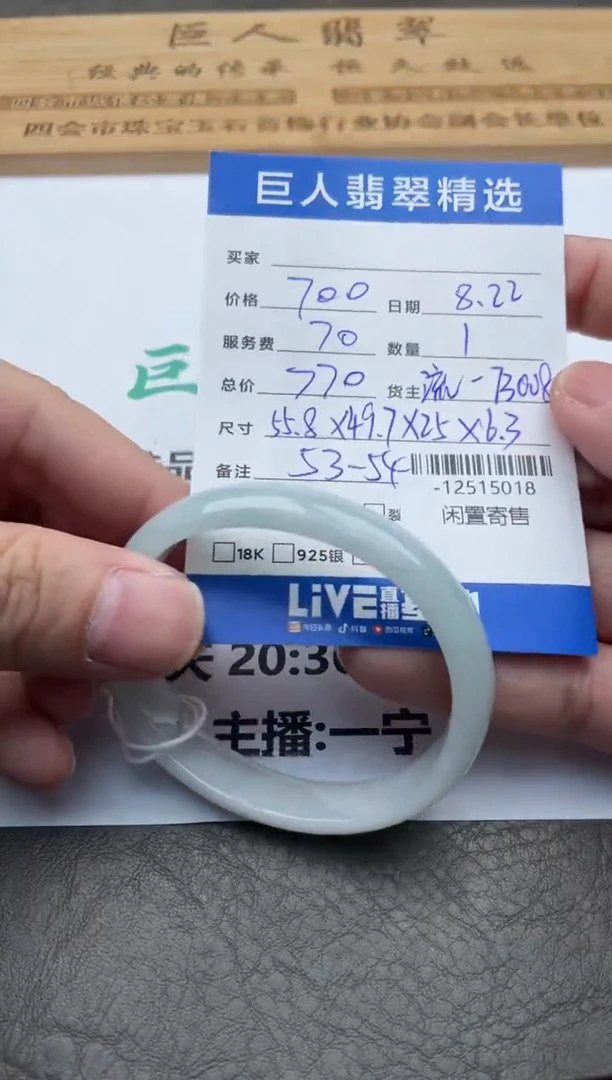 颈饰未镶嵌翡翠手镯多人-12515018