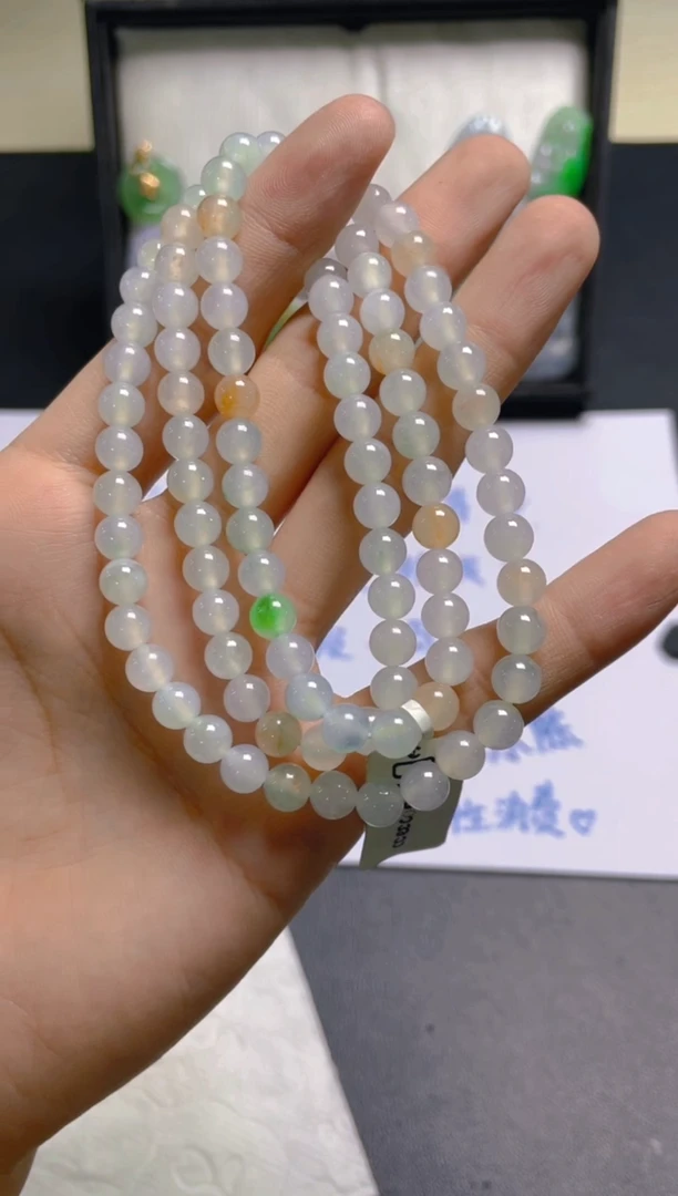 未镶嵌定制翡翠珠串