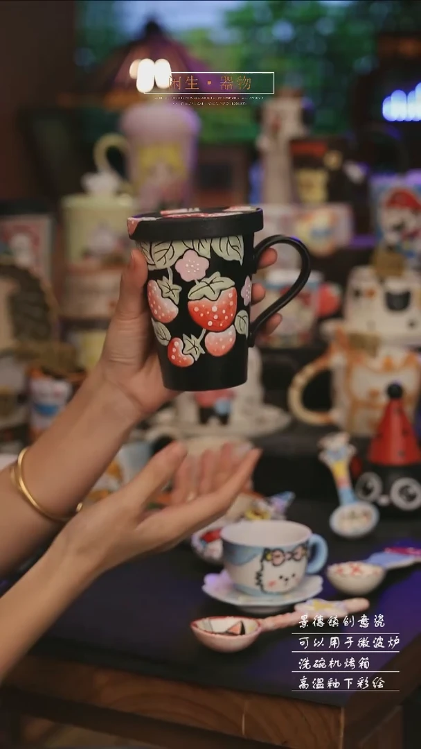 陶瓷383景德镇可爱设计师款陶瓷