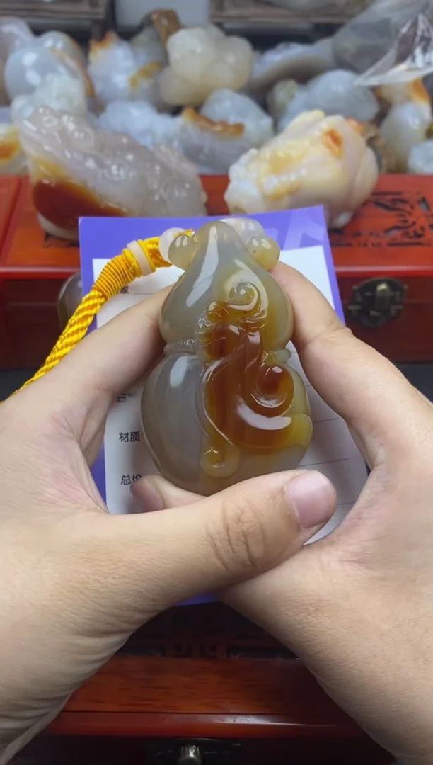 玛瑙/玉髓手把未镶嵌用****700