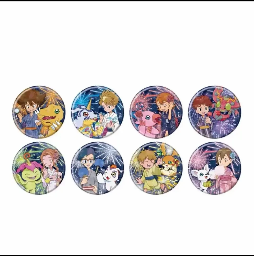 【顺丰包邮】数码宝贝 夏日祭 浴衣烟花系列 吧唧盲盒代拆