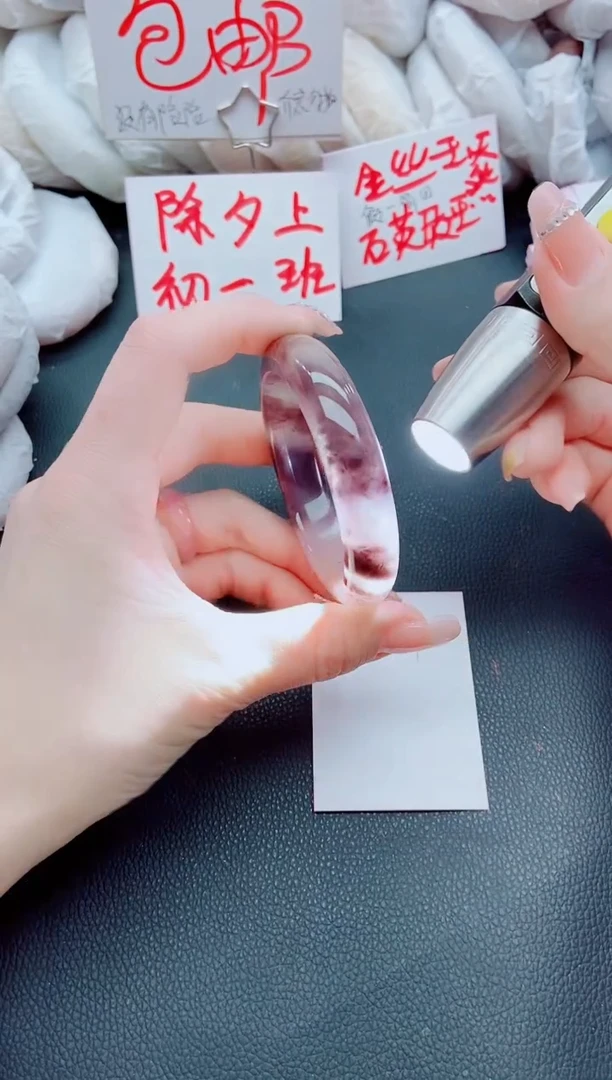 【闪购商品】石英质玉手镯未镶嵌J307-57-58