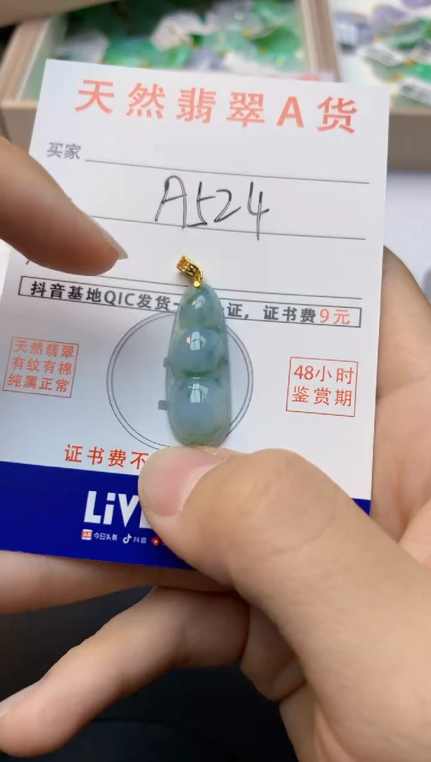 颈饰未镶嵌翡翠天然缅甸A货翡翠百元以上9元证书费自理