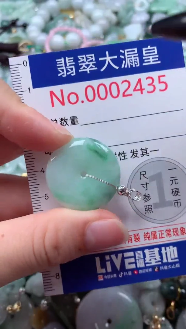 翡翠未镶嵌吊坠(不含链)2435